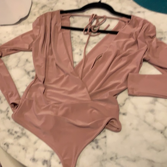 *Never Worn* Windsor long sleeve blush pink bodysuit size small - Picture 5 of 5